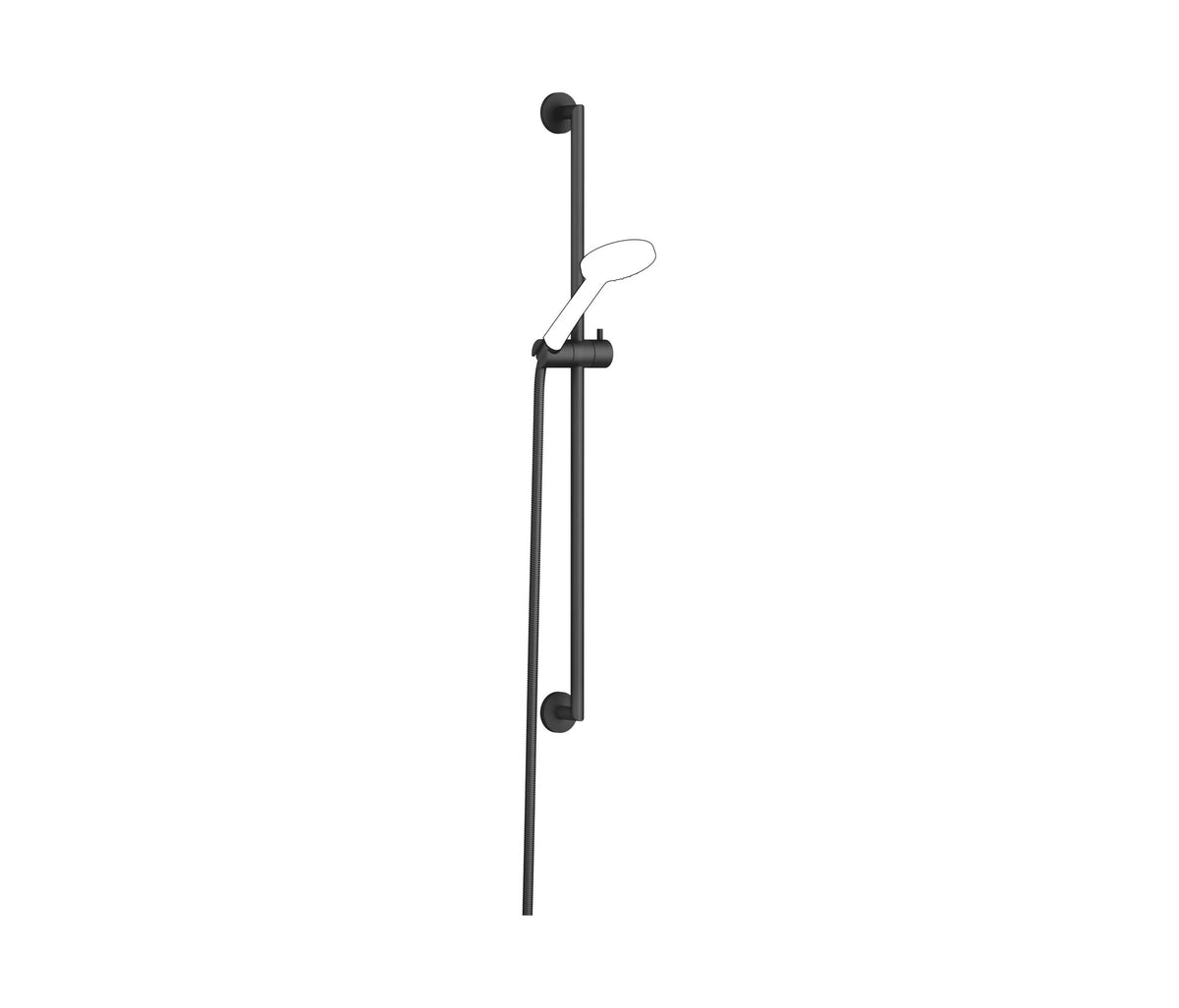 Duschstång Dornbracht 800 mm med slang Matt Svart