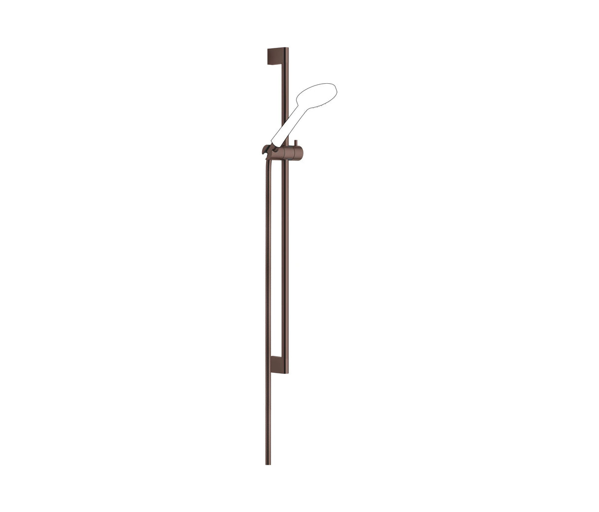 Duschstång Dornbracht 853 mm med slang Borstad Dark Bronze