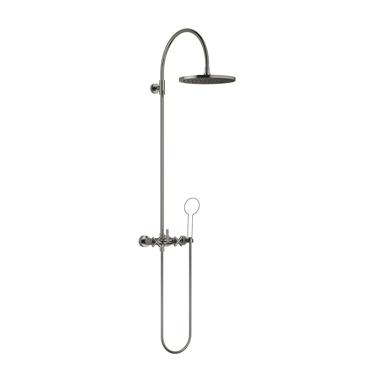 Dornbracht TARA duschstång med duschblandare 300 mm Dark Chrome