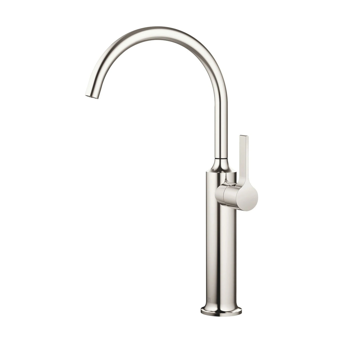 Enhålsblandare Dornbracht VAIA till tvättfat med högre bas Platina