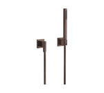 Handduschset Dornbracht med enstaka kantiga täckbrickor Borstad Dark Bronze