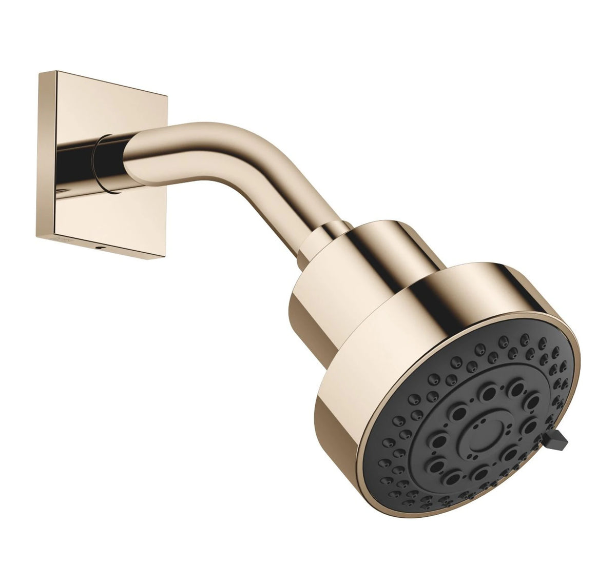 Huvuddusch Dornbracht Ø 92 mm kantig täckbricka Champagne