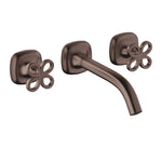 Dornbracht COYA kryssgrepp 190 mm Borstad Dark Bronze inbyggd tvättställsblandare