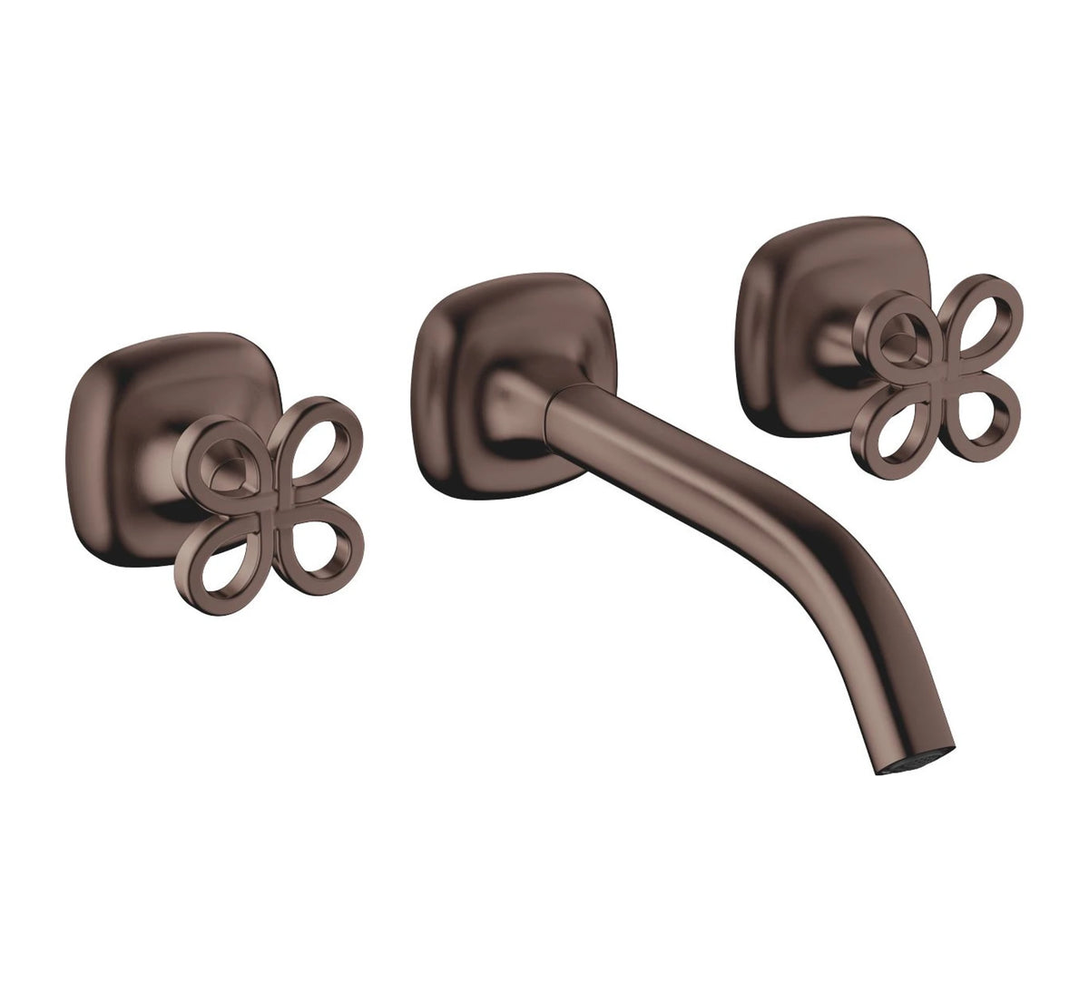 Dornbracht COYA kryssgrepp 190 mm Borstad Dark Bronze inbyggd tvättställsblandare