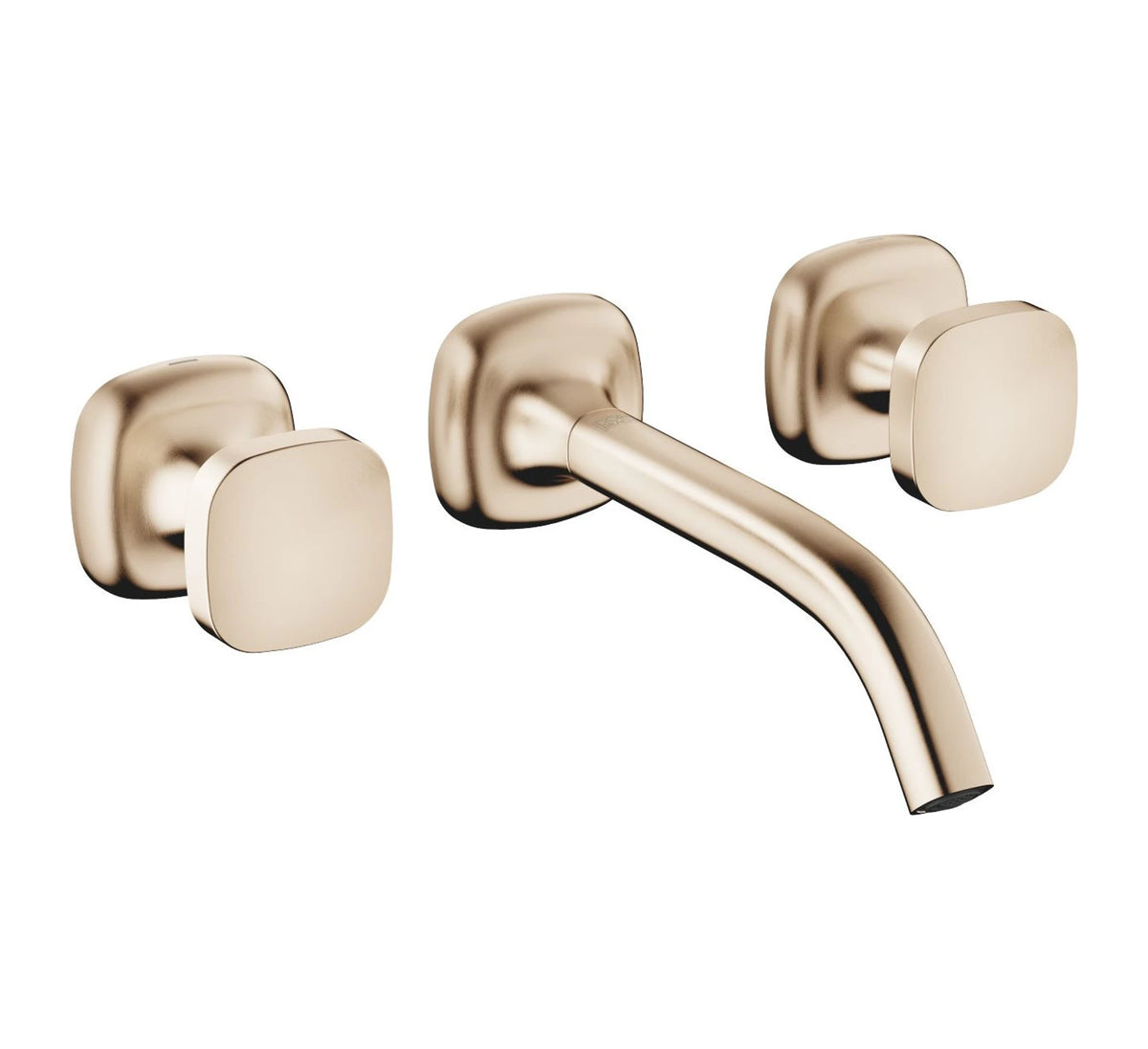 Dornbracht COYA kvadratiskt grepp 190 mm Borstad Champagne inbyggd tvättställsblandare