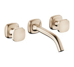 Dornbracht COYA kvadratiskt grepp 190 mm Borstad Champagne inbyggd tvättställsblandare