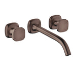 Dornbracht COYA kvadratiskt grepp 241 mm Borstad Dark Bronze inbyggd tvättställsblandare