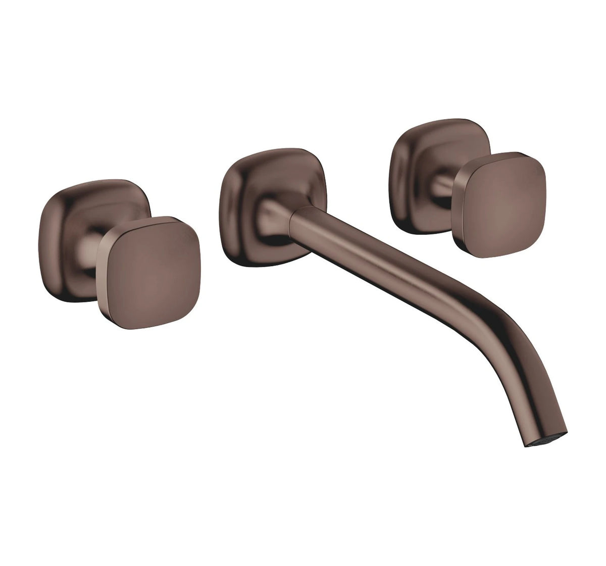 Dornbracht COYA kvadratiskt grepp 241 mm Borstad Dark Bronze inbyggd tvättställsblandare