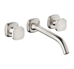 Dornbracht COYA kvadratiskt grepp 241 mm Borstad Platina inbyggd tvättställsblandare