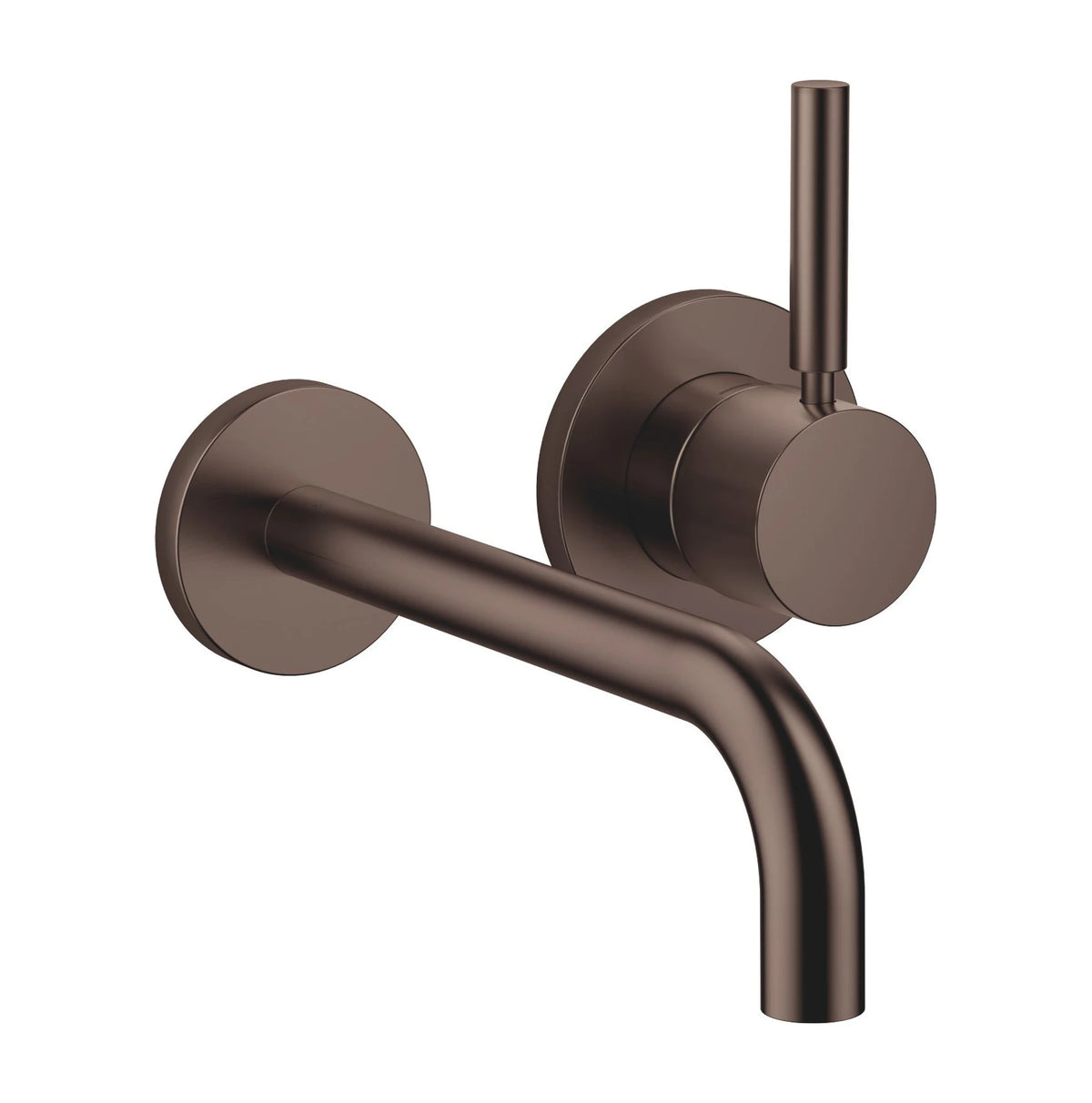 Inbyggd tvättställsblandare Dornbracht META 190 mm, pipböjning 90° Borstad Dark Bronze