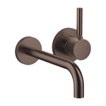 Inbyggd tvättställsblandare Dornbracht META 190 mm, pipböjning 90° Borstad Dark Bronze