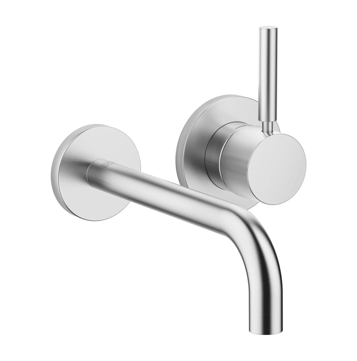 Inbyggd tvättställsblandare Dornbracht META 190 mm, pipböjning 90° Borstad Krom