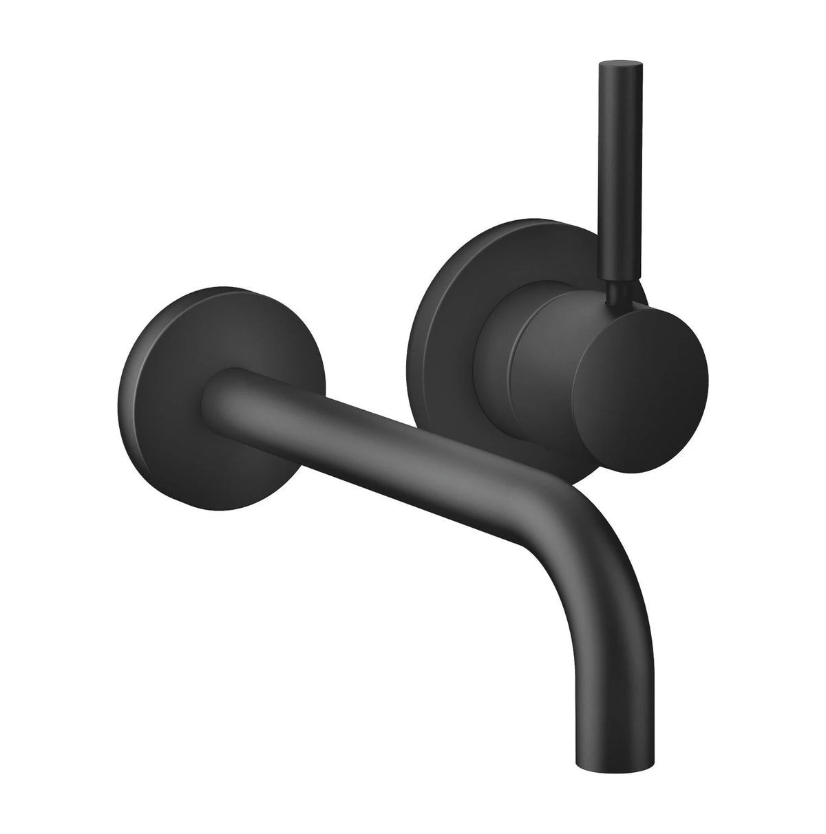 Inbyggd tvättställsblandare Dornbracht META 190 mm, pipböjning 90° Matt Svart