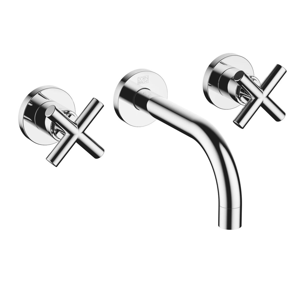 Inbyggd tvättställsblandare Dornbracht TARA 160 mm med kryssgrepp Krom