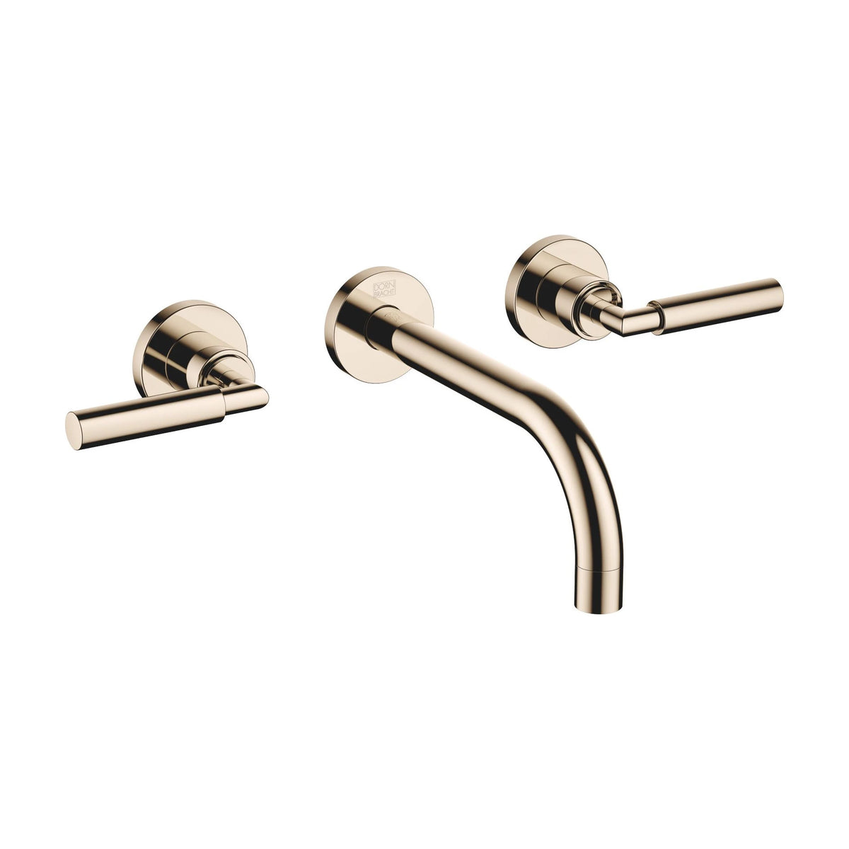 Inbyggd tvättställsblandare Dornbracht TARA 190 mm med spakgrepp Champagne