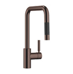 Köksblandare Dornbracht META SQUARE Pull-down med duschfunktion Borstad Dark Bronze