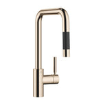 Köksblandare Dornbracht META SQUARE Pull-down med duschfunktion Champagne