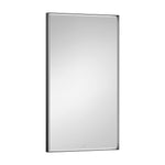 Lampspegel Dornbracht kantig 600x1000 mm Matt Svart