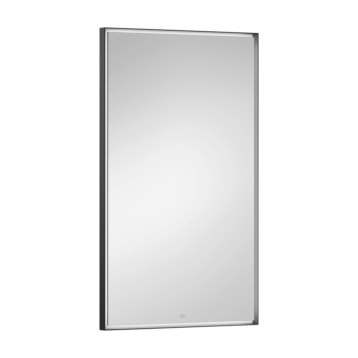 Lampspegel Dornbracht kantig 600x1000 mm Matt Svart
