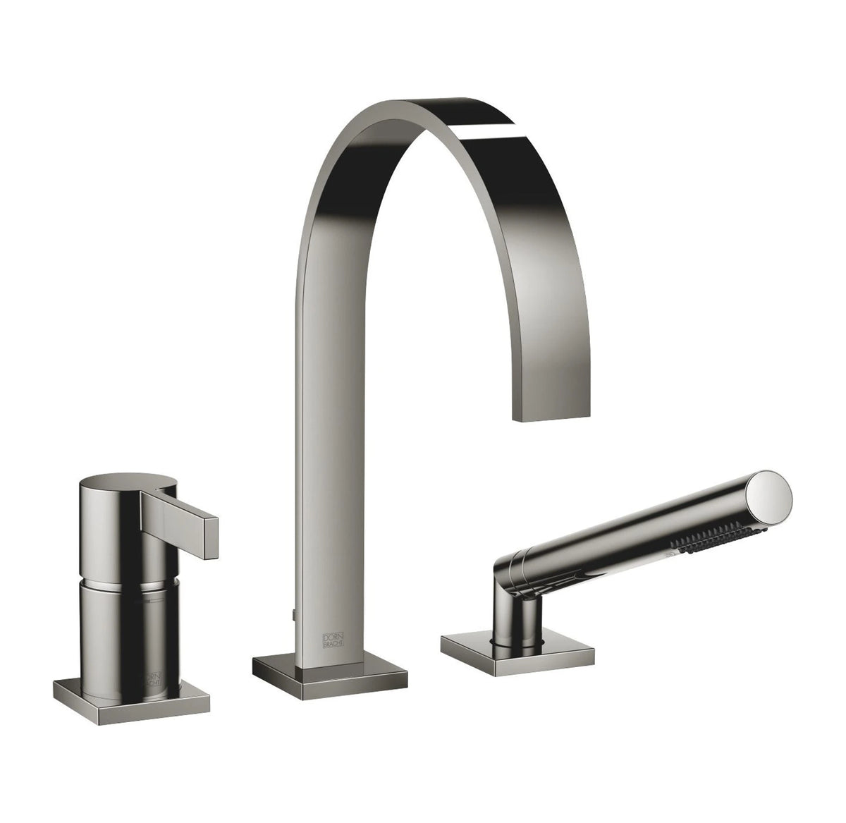 Dornbracht MEM trehål Dark Chrome badkarsblandare