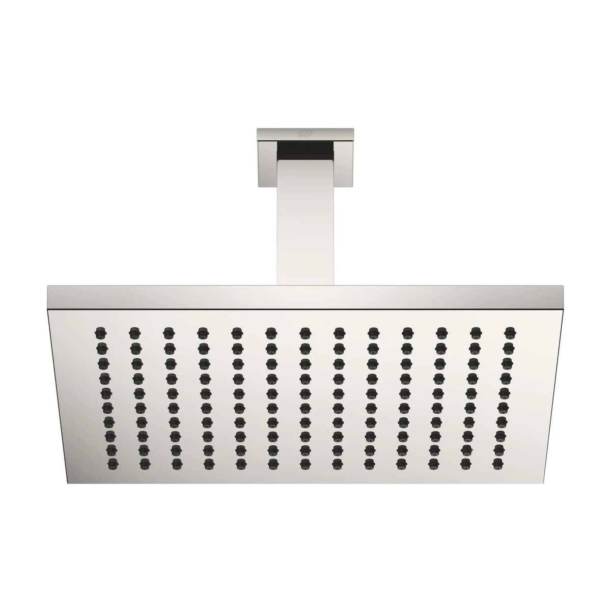 Regndusch Dornbracht 300x240 mm för innertak med täckbricka 60x60 mm Platina