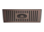 Regndusch Dornbracht 300x240 mm manuell styrning Borstad Dark Bronze