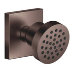 Sidodusch Dornbracht FlowReduce kantig täckbricka Borstad Dark Bronze