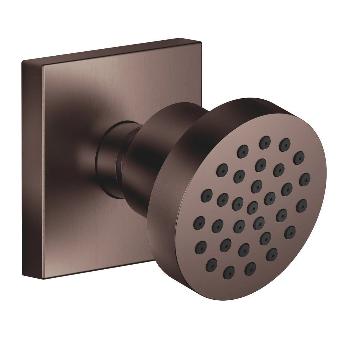 Sidodusch Dornbracht FlowReduce kantig täckbricka Borstad Dark Bronze