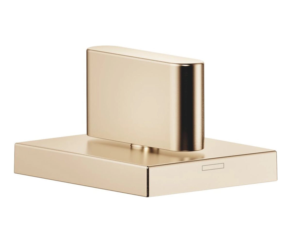 Sidoventil Dornbracht CL.1 för kallvatten, täckbricka 60 x 47 mm Borstad Champagne