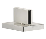 Sidoventil Dornbracht CL.1 för kallvatten, täckbricka 60 x 47 mm Borstad Platina