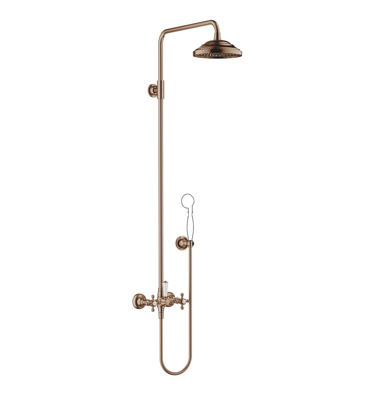 Dornbracht takdusch MADISON med blandare utan handdusch 200 mm Borstad Brons