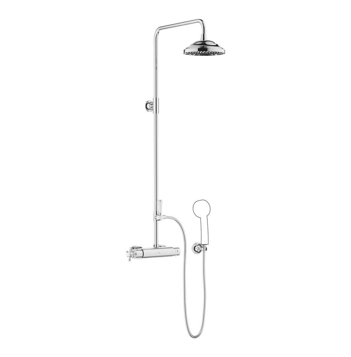 Dornbracht takdusch MADISON med termostat 200 mm Krom