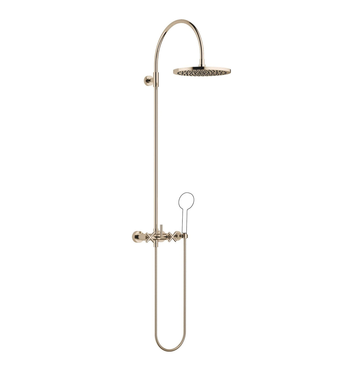 Dornbracht takdusch TARA med blandare 300 mm Champagne