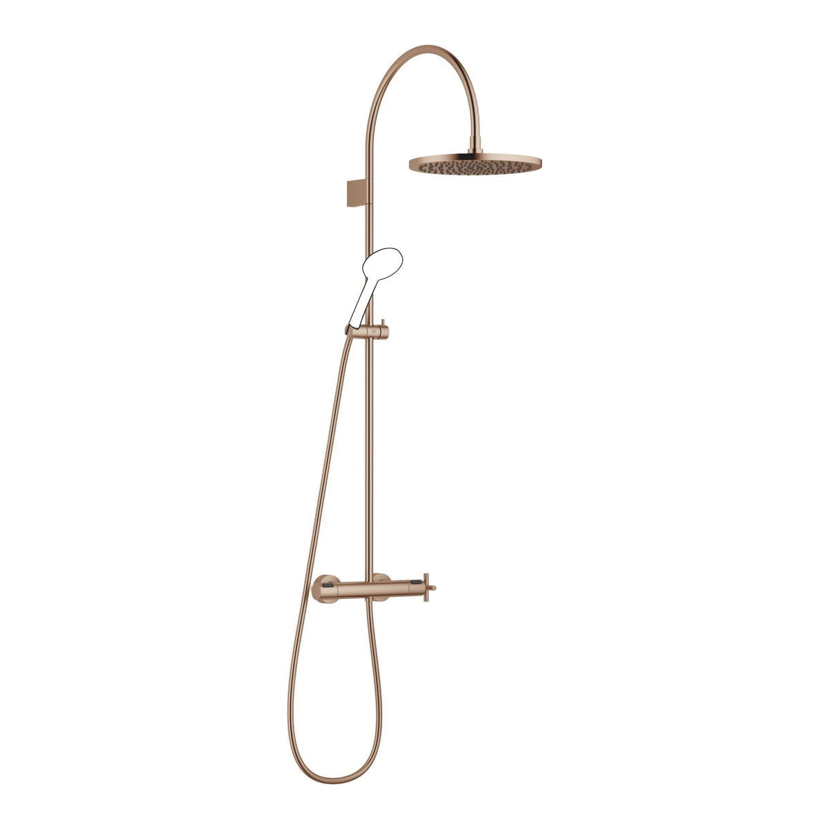 Dornbracht takdusch TARA med termostat 300 mm Borstad Brons