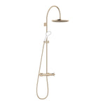 Dornbracht takdusch TARA med termostat 300 mm Borstad Champagne