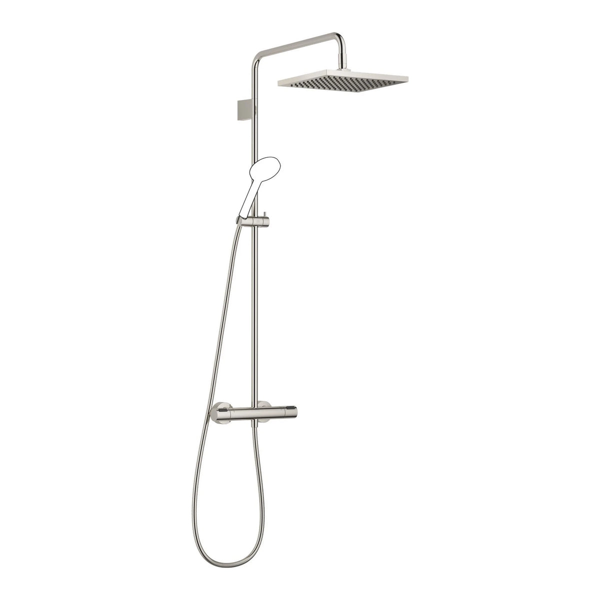 Dornbracht takdusch med termostat utan handdusch 300 x 240 mm Platina