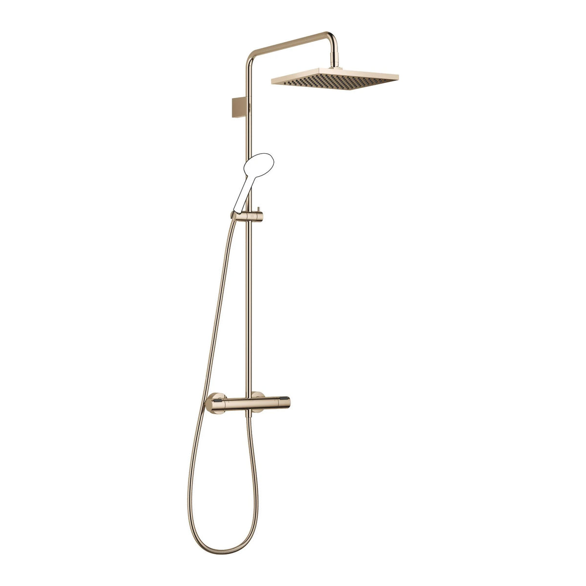 Dornbracht takdusch med termostat FlowReduce 300 x 240 mm Champagne