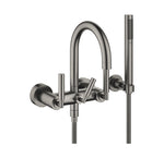 Dornbracht TARA väggmonterad spakgrepp Borstad Dark Platinum badkarsblandare