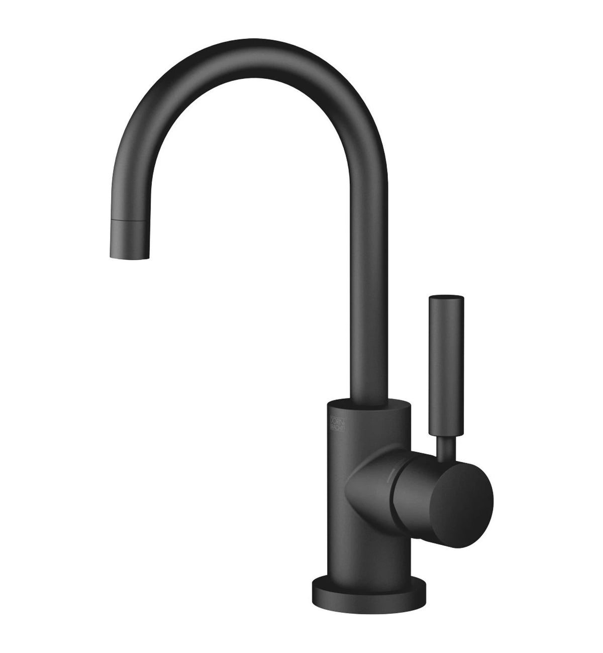 Dornbracht TARA enhål med lyftventil och bottenventil 137 mm Matt Svart