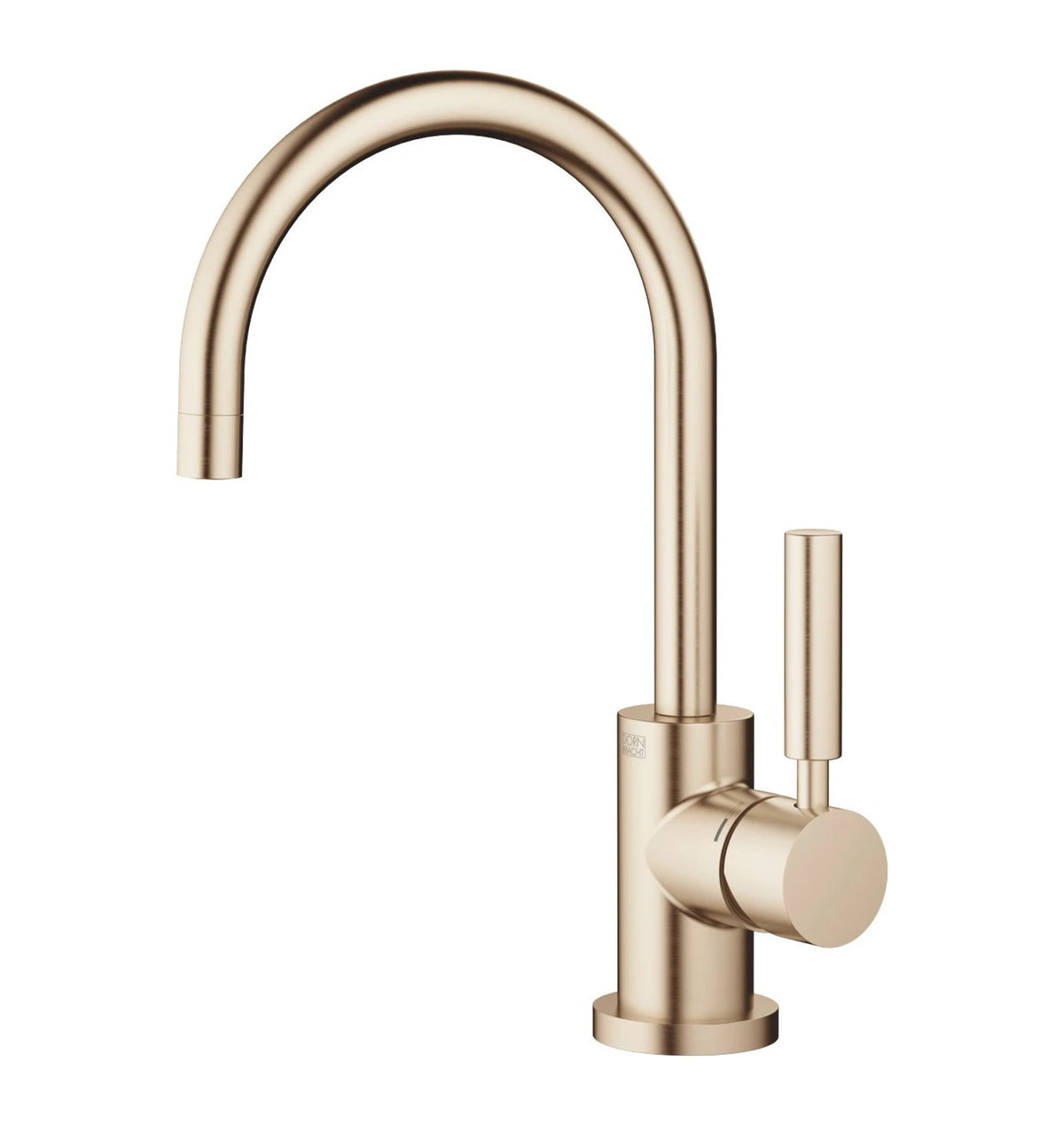 Dornbracht TARA enhål med lyftventil och bottenventil 166 mm Borstad Champagne