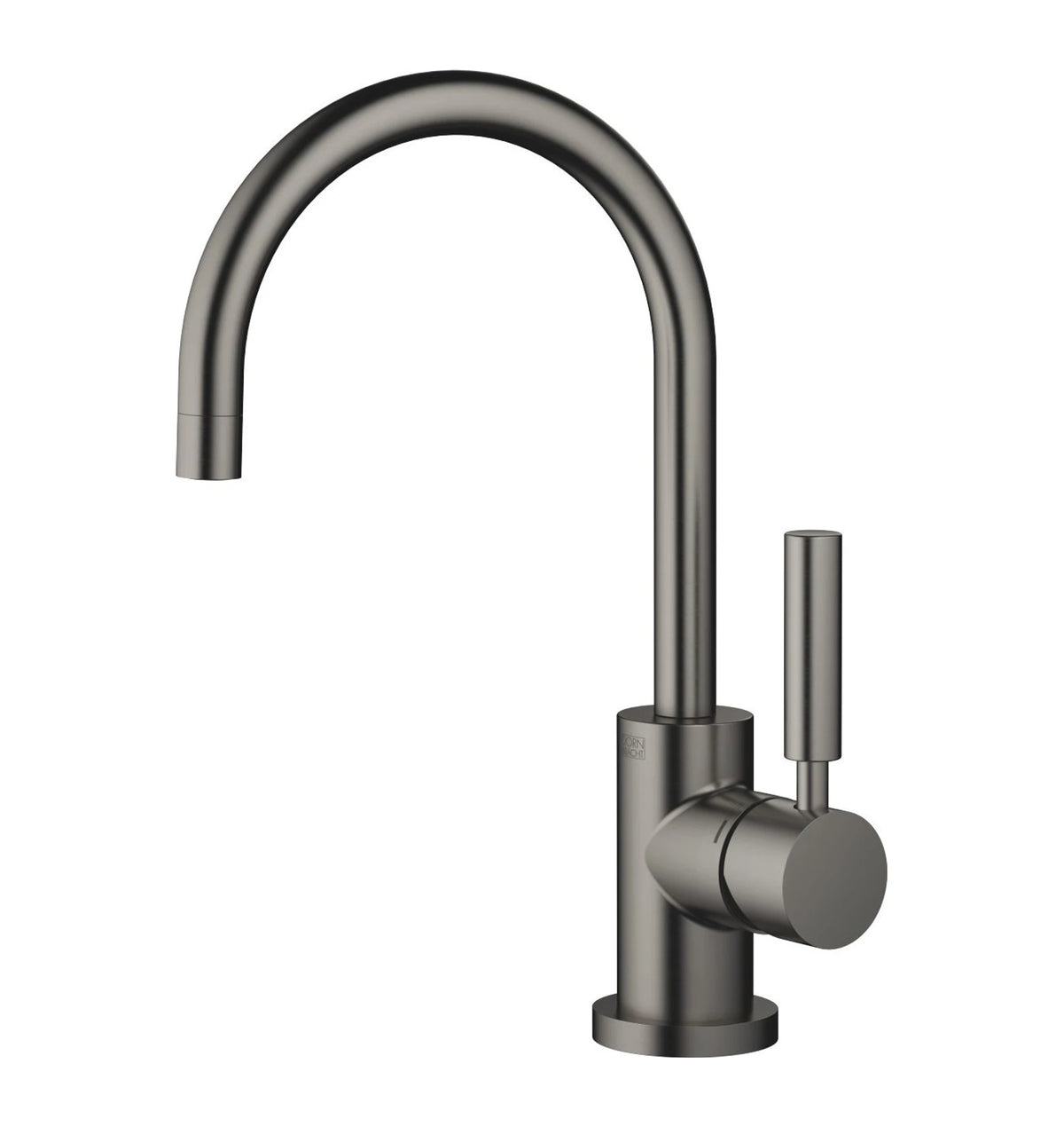 Dornbracht TARA enhål med lyftventil och bottenventil 166 mm Borstad Dark Platinum