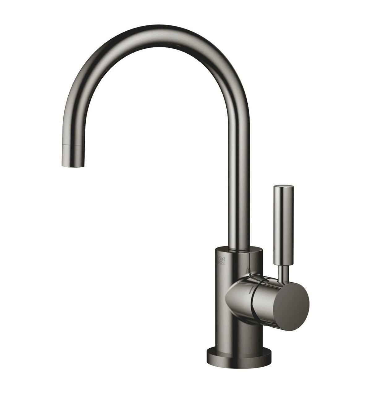 Dornbracht TARA enhål med lyftventil och bottenventil 166 mm Dark Chrome