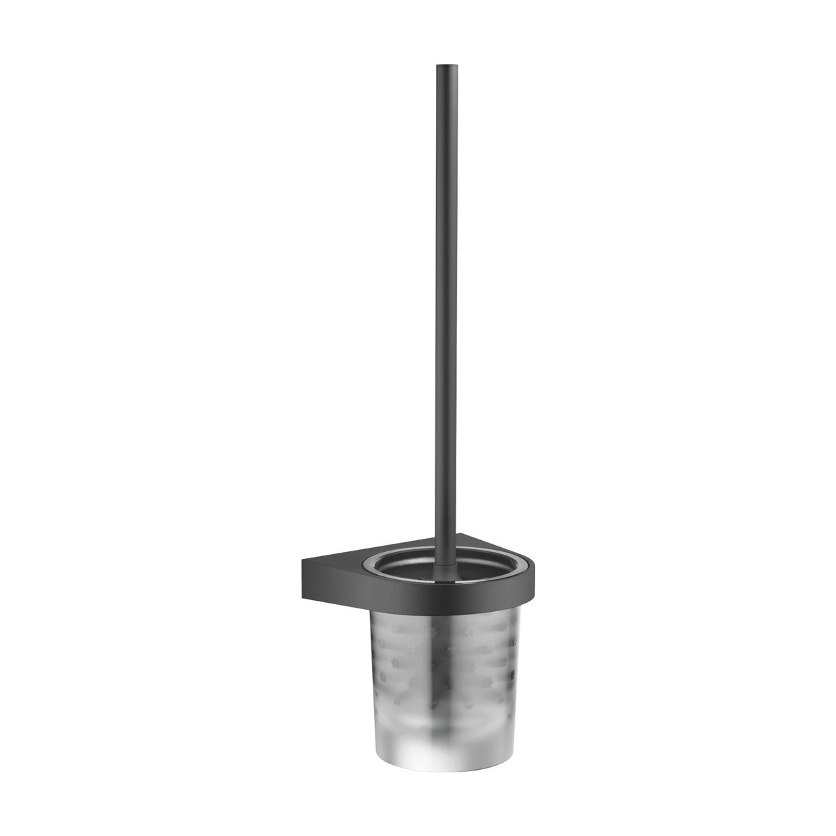 Toalettborstset Dornbracht väggmodell med glas Matt Svart