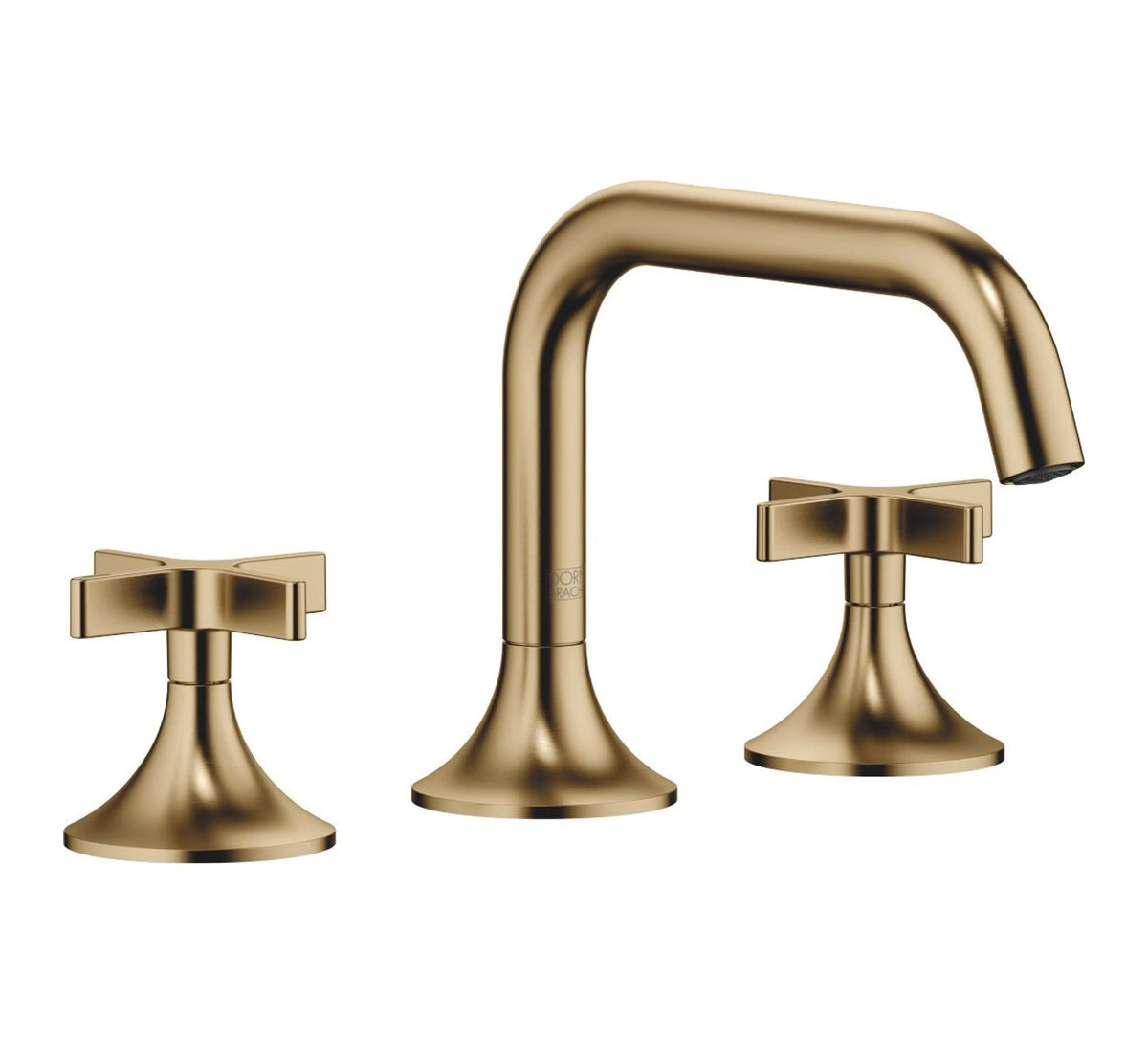 Trehålsblandare Dornbracht VAIA till tvättfat med lyftventil Borstad Dark Brass