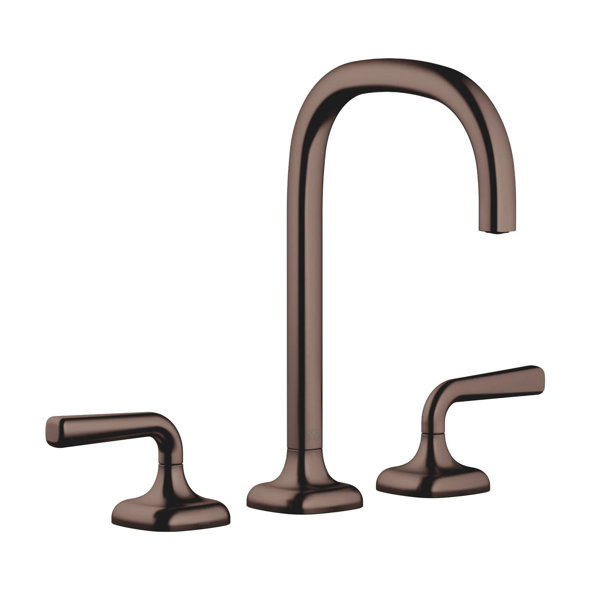 Tvättställsblandare Dornbracht COYA 3-hål med spakgrepp och lyftventil Borstad Dark Bronze