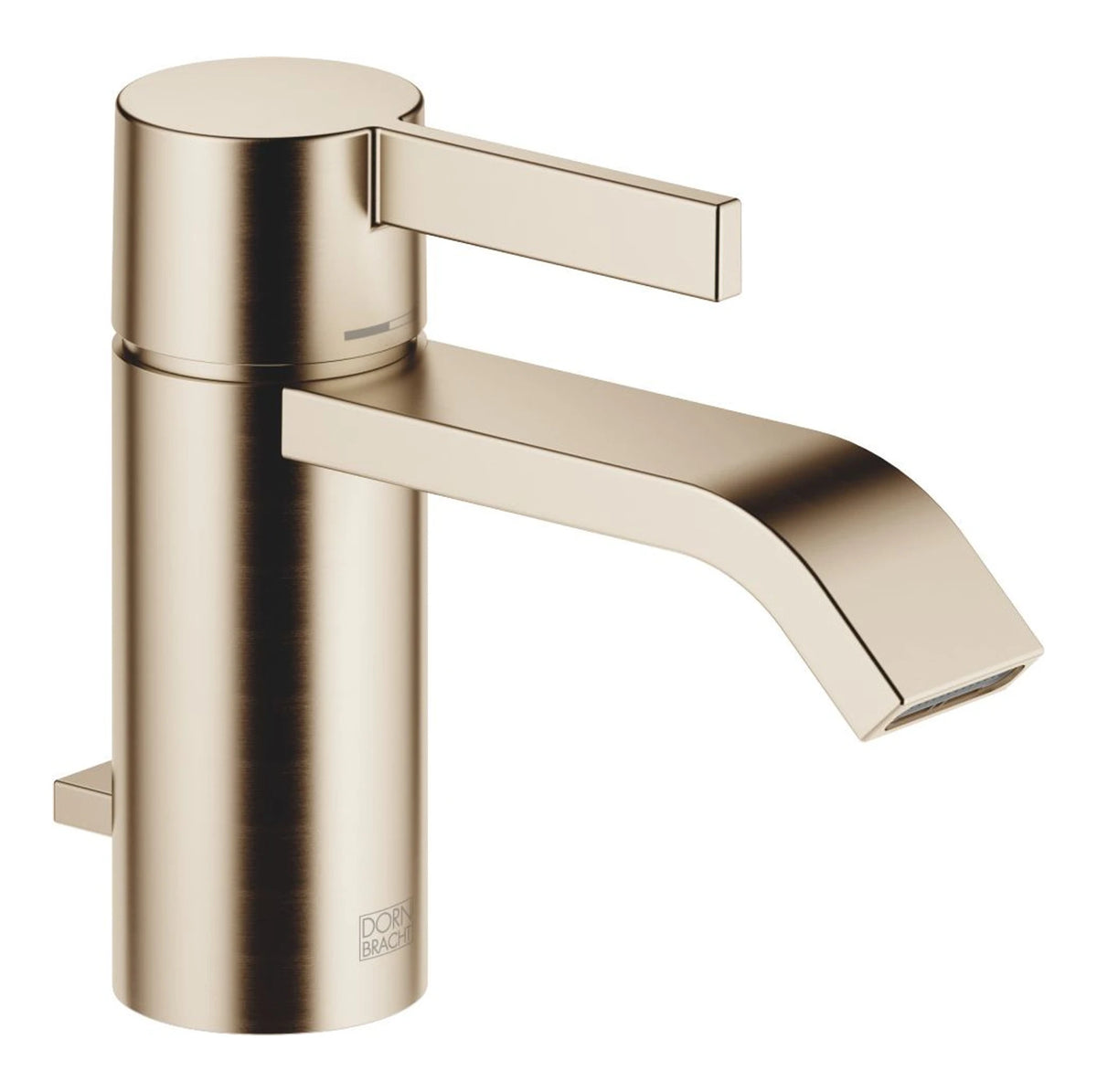 Tvättställsblandare Dornbracht IMO med lyftventil 125 mm Borstad Light Gold