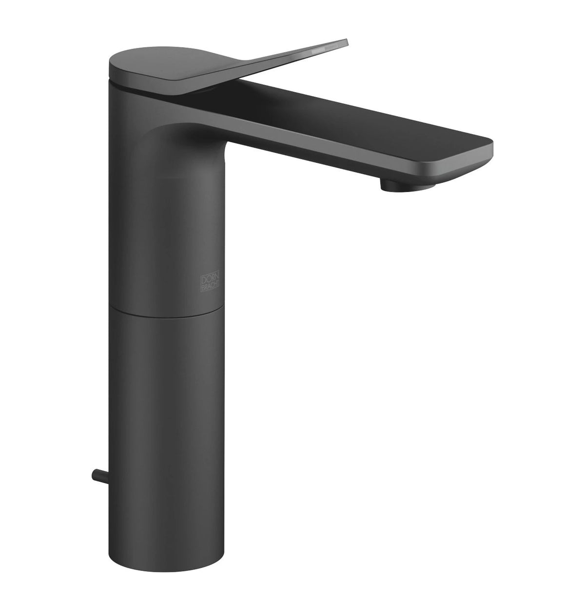 Tvättställsblandare Dornbracht LISSÉ med högre bas och lyftventil 130 mm Matt Svart