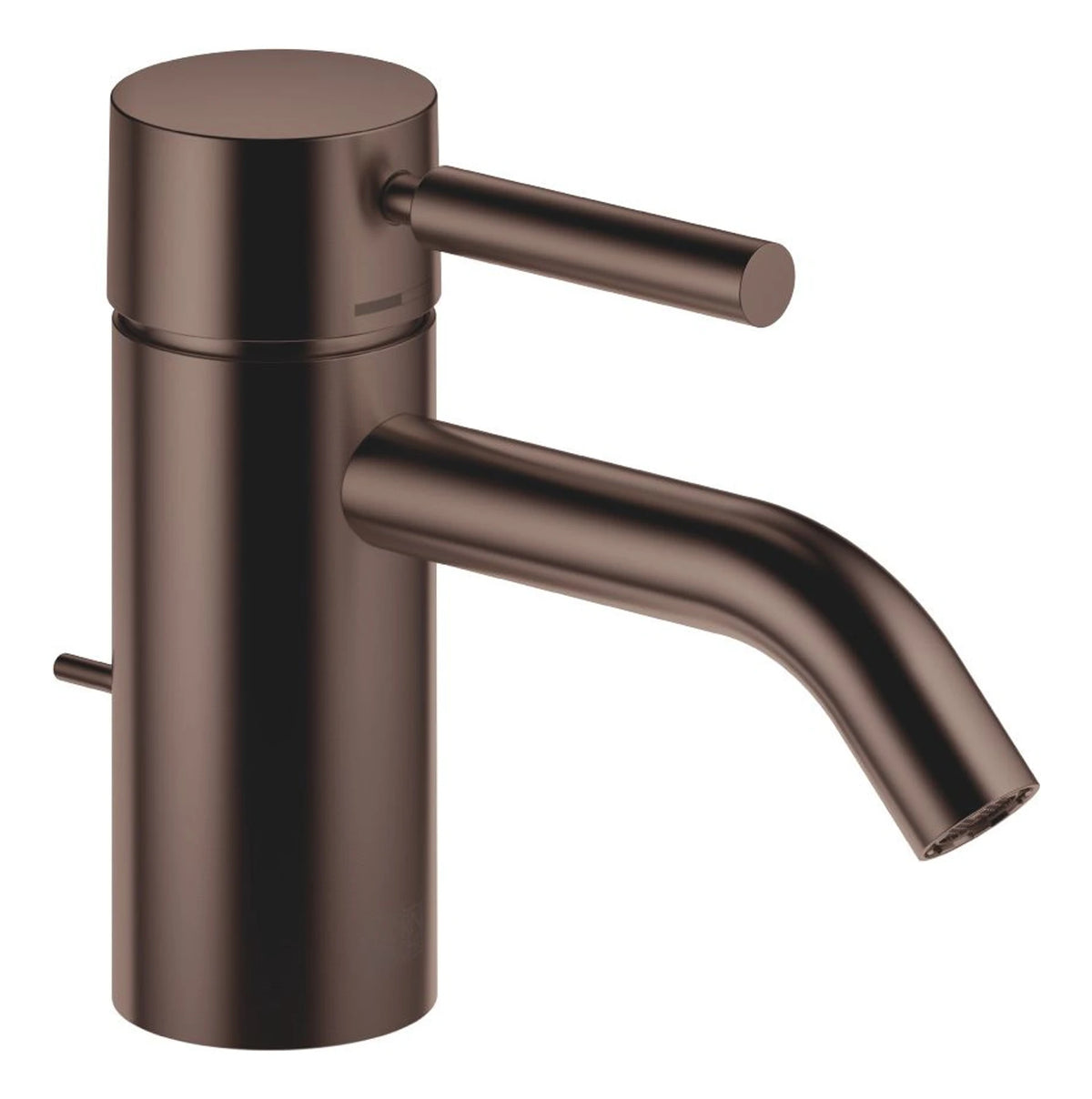 Tvättställsblandare Dornbracht META med lyftventil och fast pip 125 mm Borstad Dark Bronze