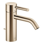 Tvättställsblandare Dornbracht META med lyftventil och fast pip 135 mm Light Gold