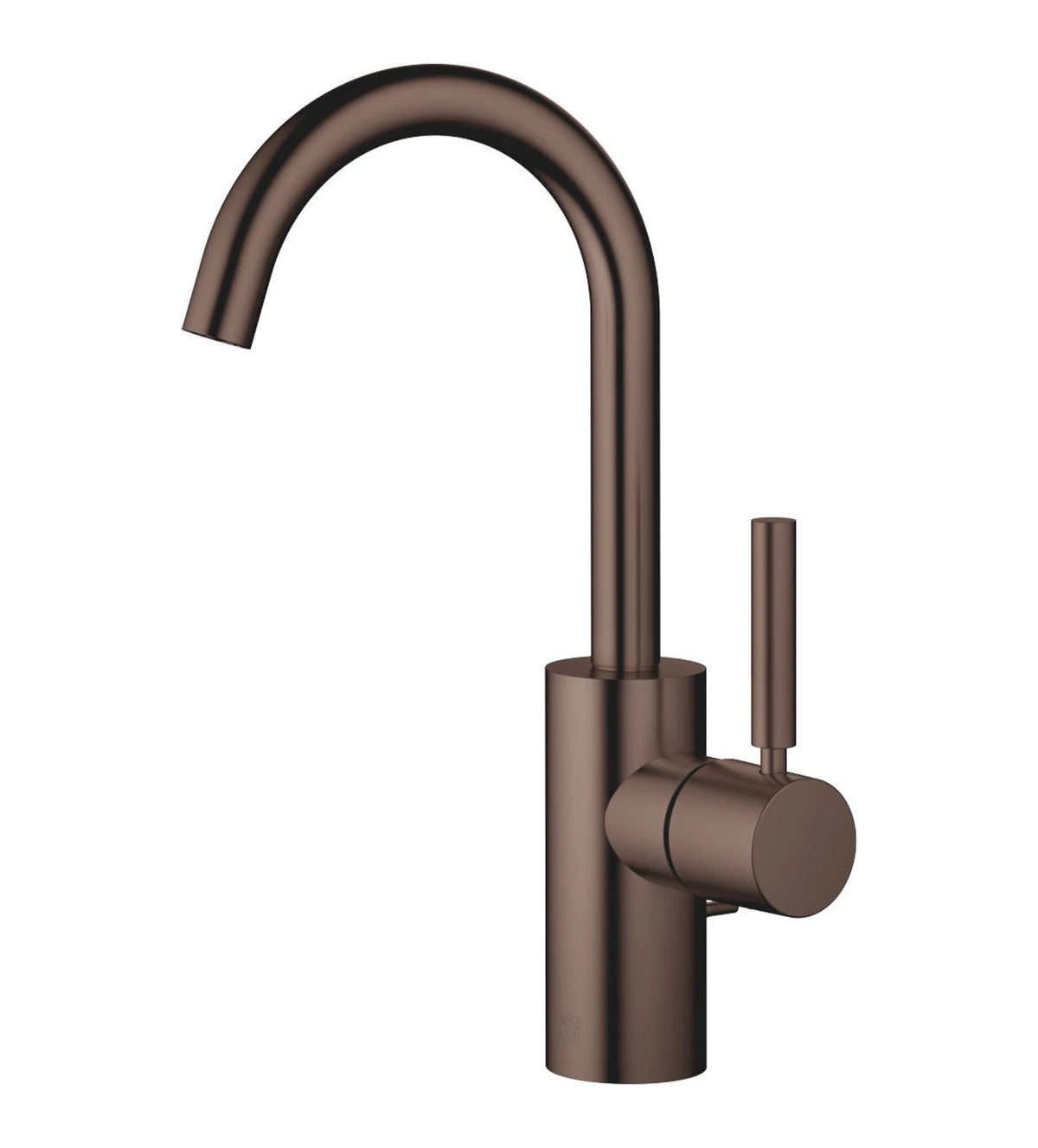 Tvättställsblandare Dornbracht META med lyftventil och svängbar pip 123 mm Borstad Dark Bronze